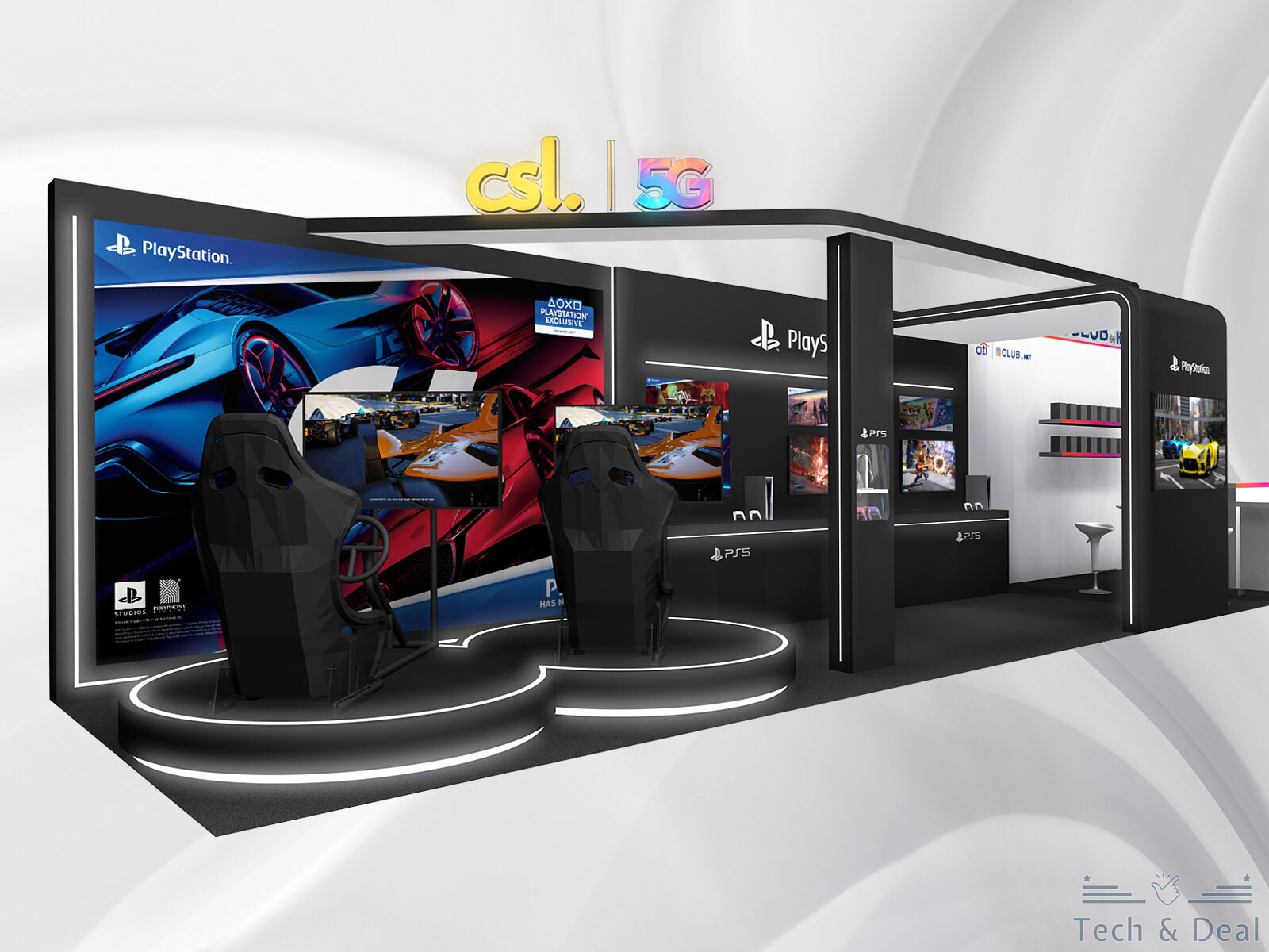 csl 5g games booth at acg2022