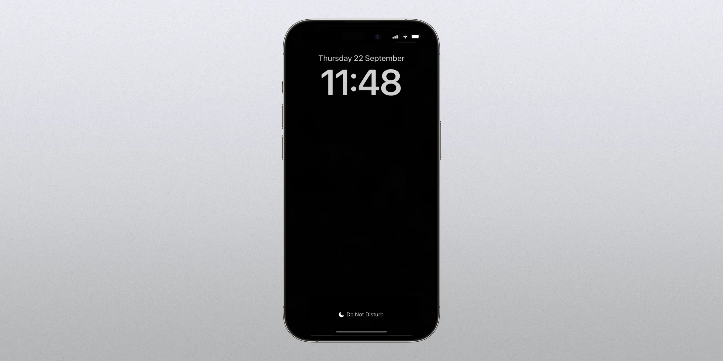 iphone 14 pro always on display black white