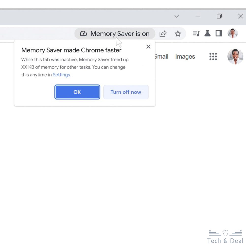 google chrome memory saver